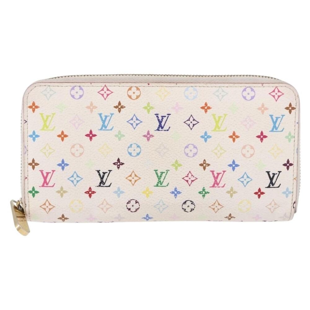 Louis Vuitton Monogram Multicolor Zippy Wallet White
